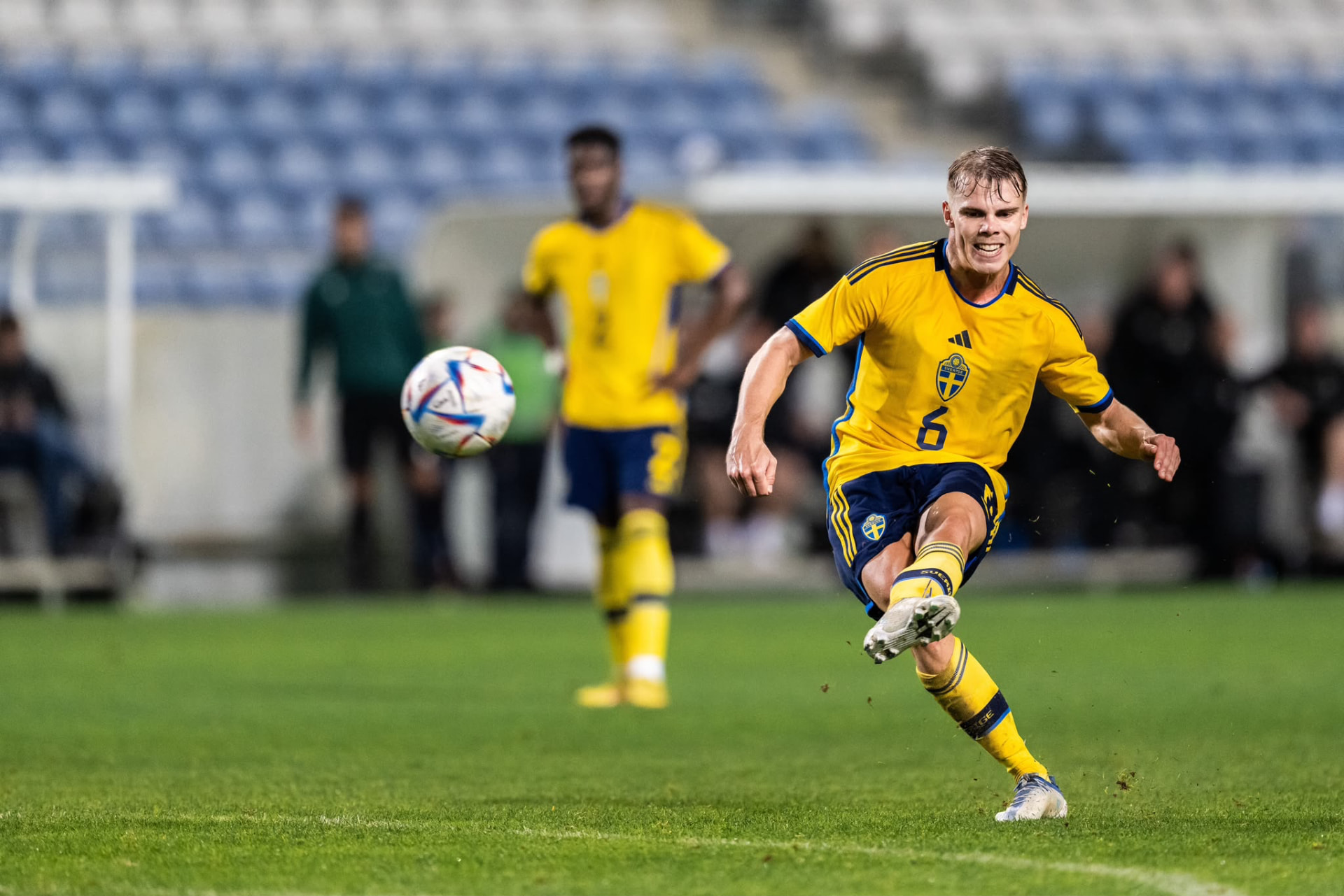 Elias Andersson i svensk landslagströja