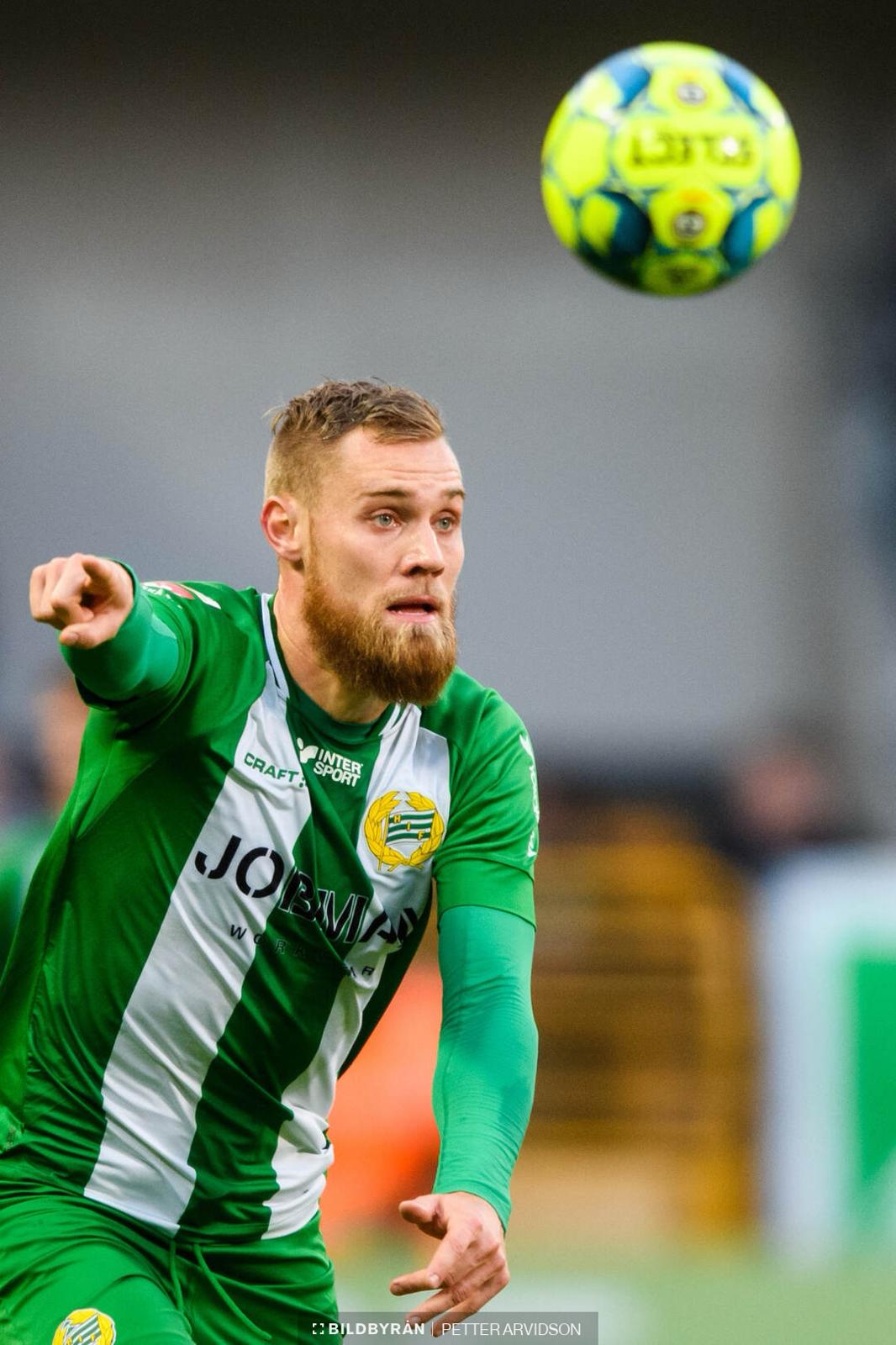 David Fällman i en huvudduell under match